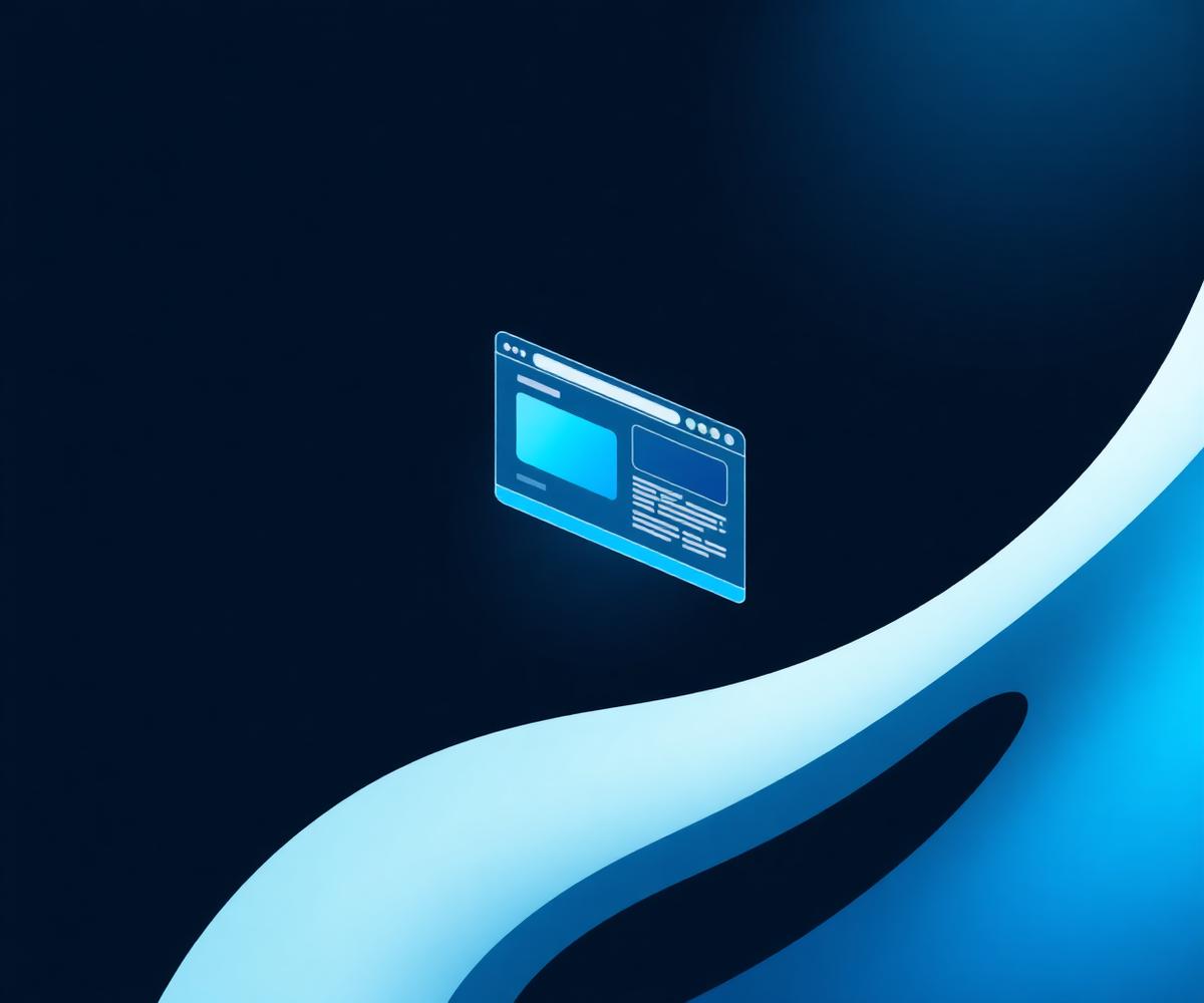 Modern website illustration